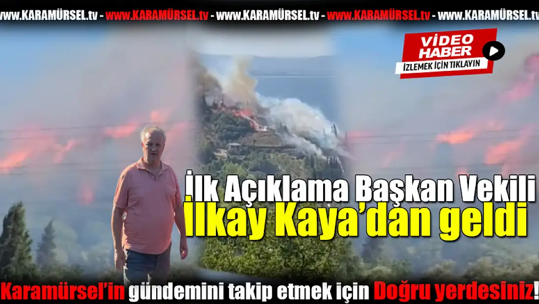 Başkan Vekili Kaya'dan Kritik Yangın Açıklaması