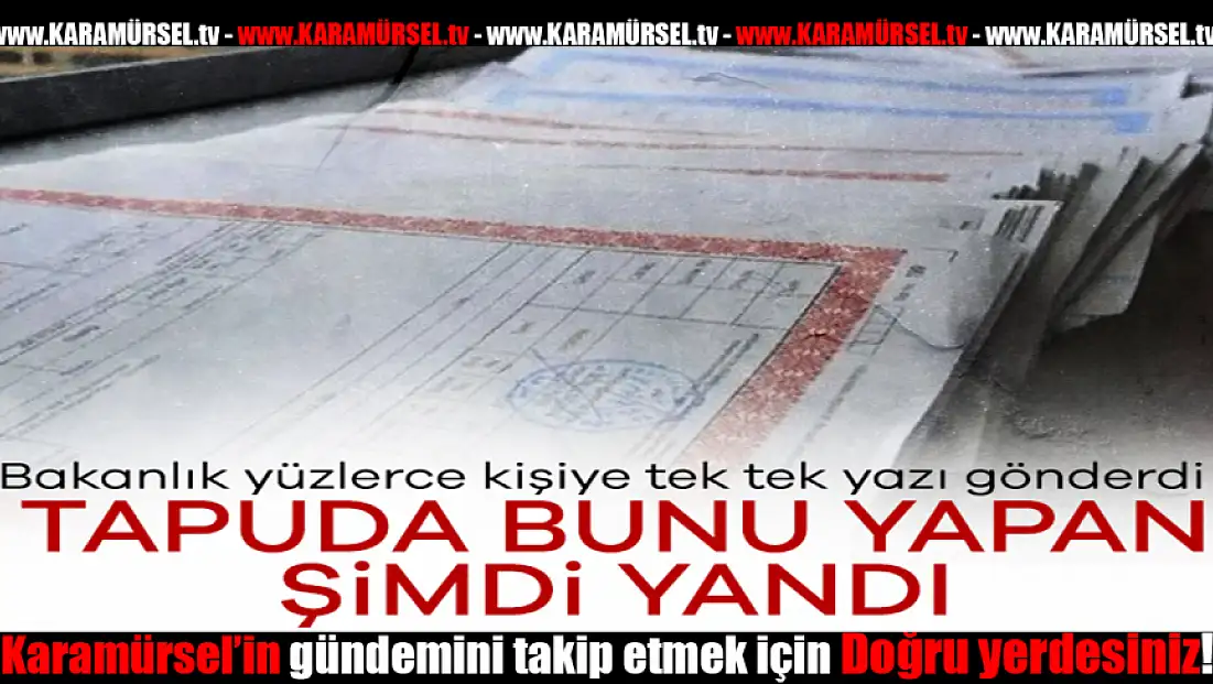 Düşük Bedelli Tapu İşlemlerine Sıkı Denetim Başlattı