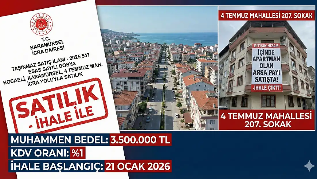İçinde Apartman Olan Arsa Payı Satışa Çıkıyor!