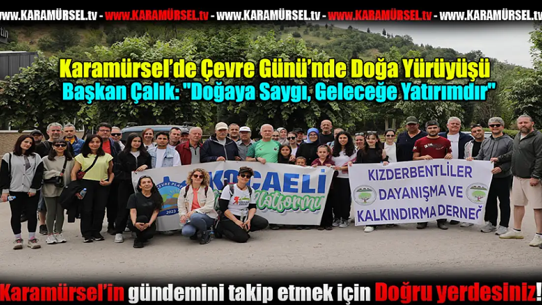Karamürsel'de Dünya Çevre Günü’nde Doğa Yürüyüşü