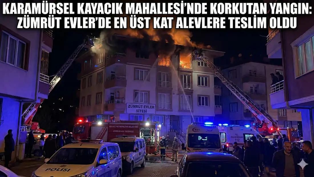 Karamürsel Kayacık Mahallesi'nde Korkutan Yangın