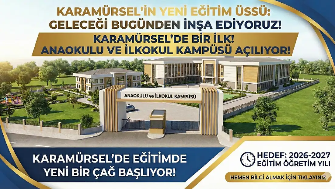 Karamürsel'in ilk Anaokulu ve İlkokul Kampüsü Açılıyor
