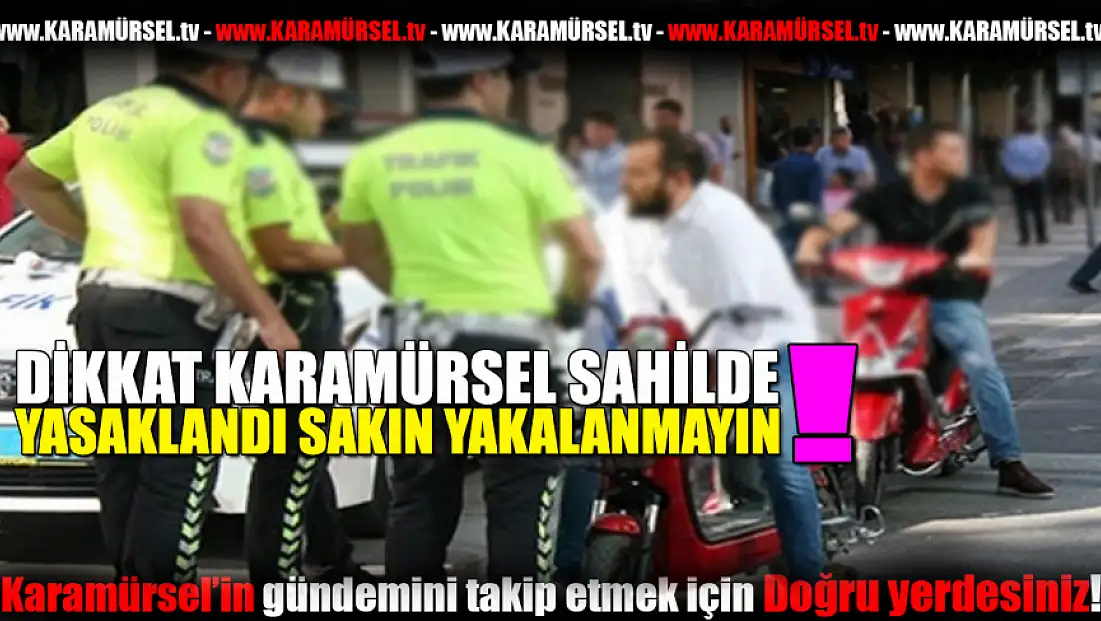 Karamürsel Sahilinde Motosikletlere Para Cezası!
