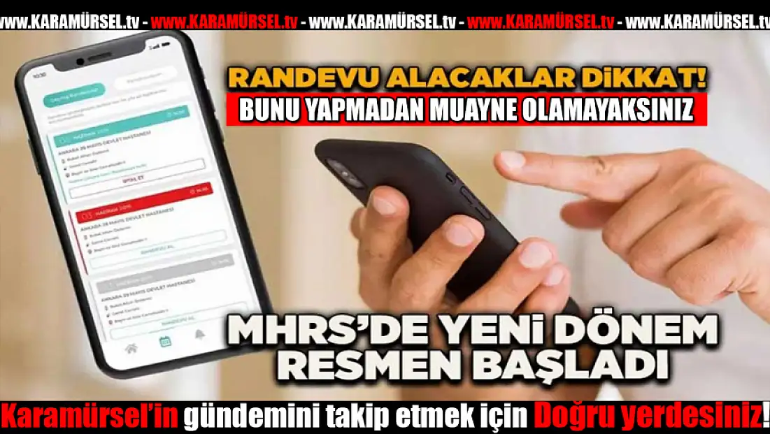 MHRS'de Yeni Dönem Resmen Başladı!