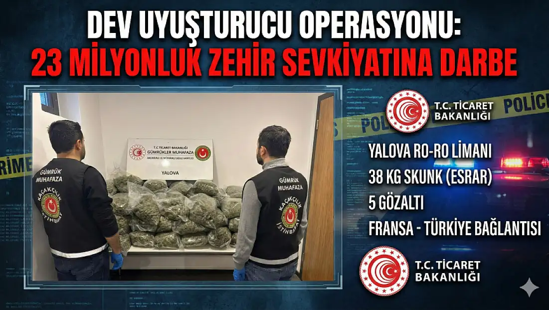 MİLYONLUK DEV UYUŞTURUCU OPERASYONU