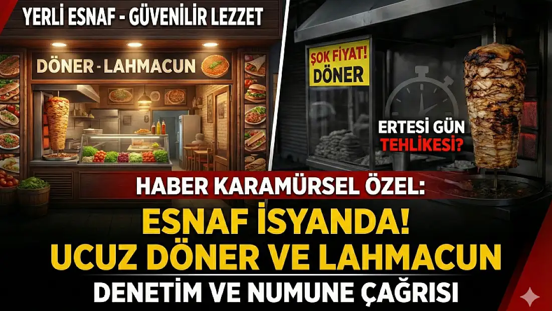 Ucuz Döner ve Lahmacuna, Karamürsel Esnafı İsyan Etti!