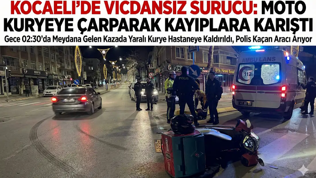 Vicdansız Sürücü: Moto Kuryeye Çarparak Kayıplara Karıştı
