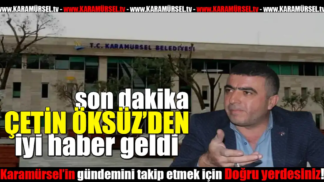 Yaralanan Çetin Öksüz'den iyi haber geldi