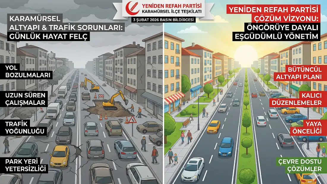 Yeniden Refah Partisi Karamürsel’den Altyapı ve Trafik Uyarısı!