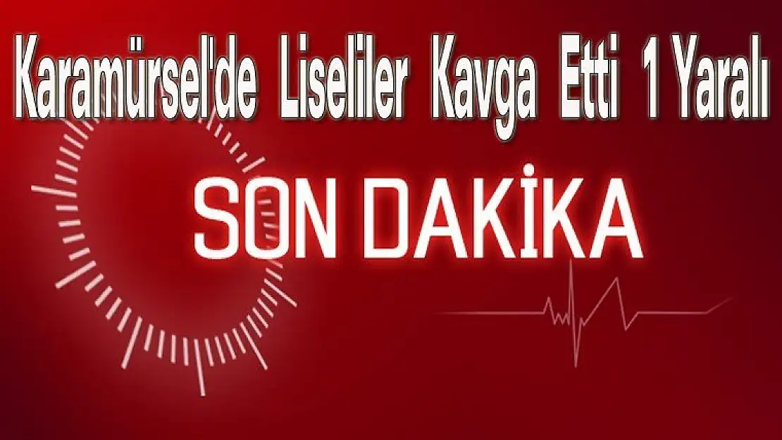 Karamürsel'de  Liseliler Kavga Etti 1  Yaralı