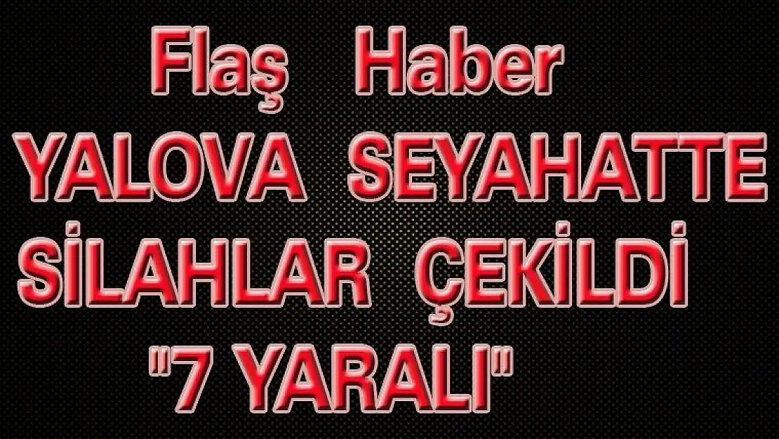 YALOVA SEYAHATTE SİLAHLAR ÇEKİLDİ '7 YARALI'