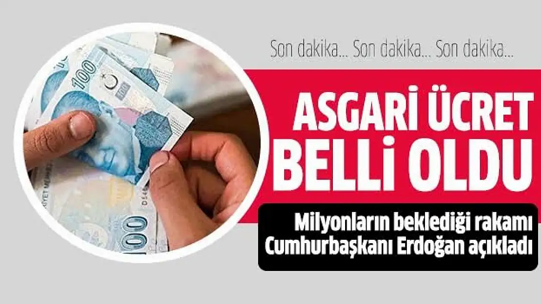 2025 Asgari ücret açıklandı