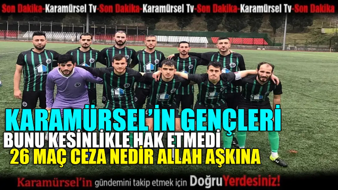 26 maç ceza nedir Allah Aşkına!