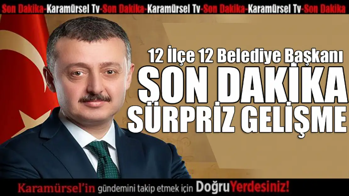 AK Parti'de sürpriz gelişme