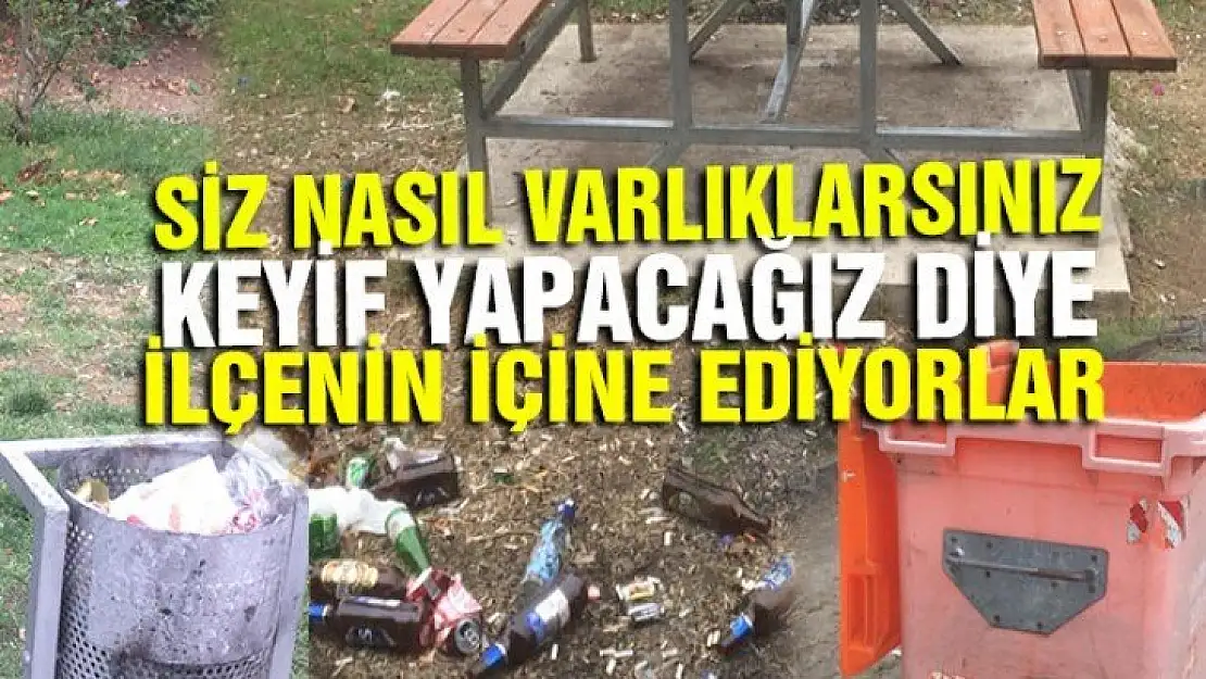 ALKOL İÇİP ETRAFIN İÇİNE EDİYORLAR!