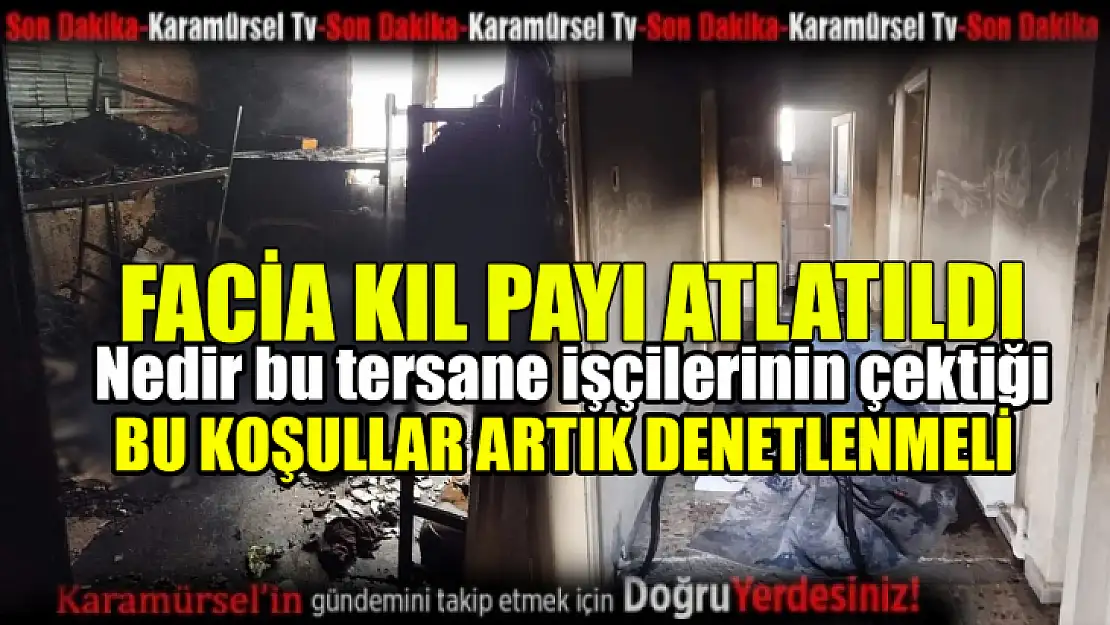 Altınova İlçesinde İşçi Dairesinde Yangın: Facia Kıl Payı Atlatıldı!