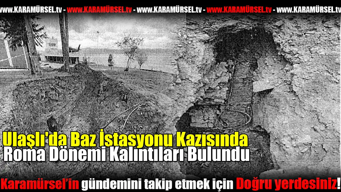 Baz İstasyonu Kazısında Roma Dönemi Kalıntıları Bulundu