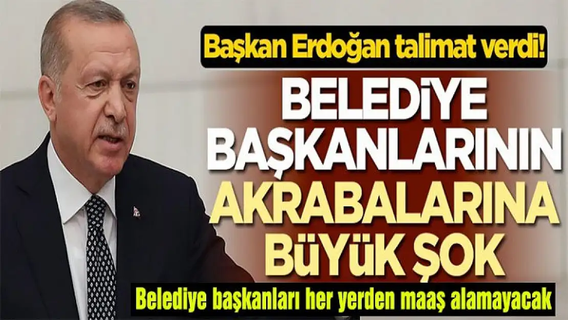 Belediye başkanları her yerden maaş alamayacak!