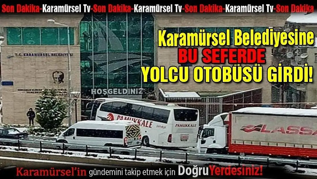 Belediyeye bu seferde yolcu otobüsü girdi!