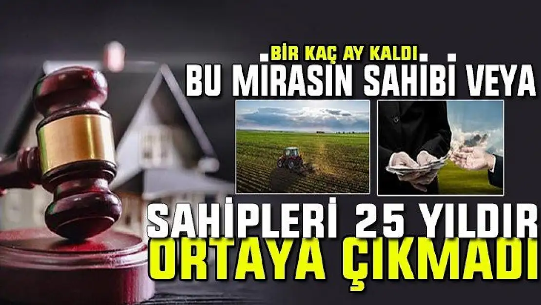 Bu mirasın sahibi veya sahipleri 25 yıldır ortaya çıkmadı