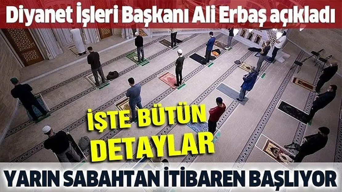 Camiler tamamen ibadete açılıyor