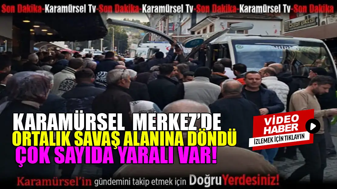 Çarşı merkezinde trafik kazası yaralılar var!