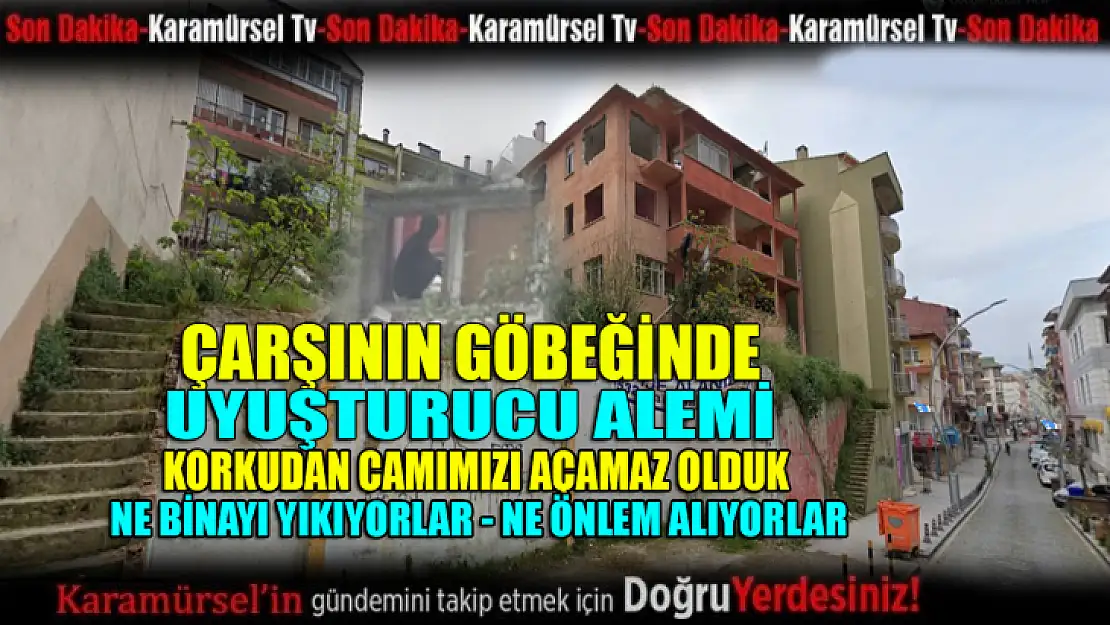 Çarşının göbeğinde uyuşturucu alemi