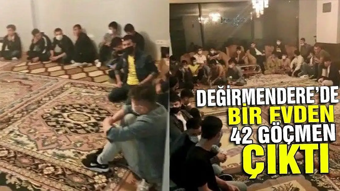 Değirmendere'de bir evden 42 göçmen çıktı