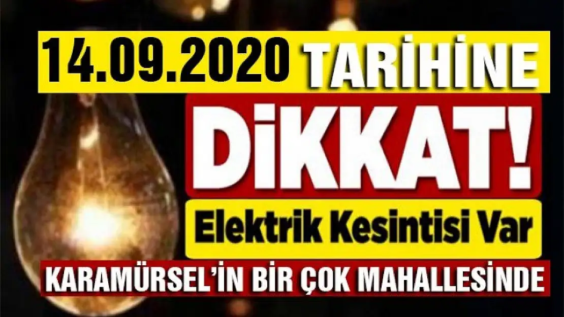 Dikkat bu mahallelerde saatlerce elektrik yok!