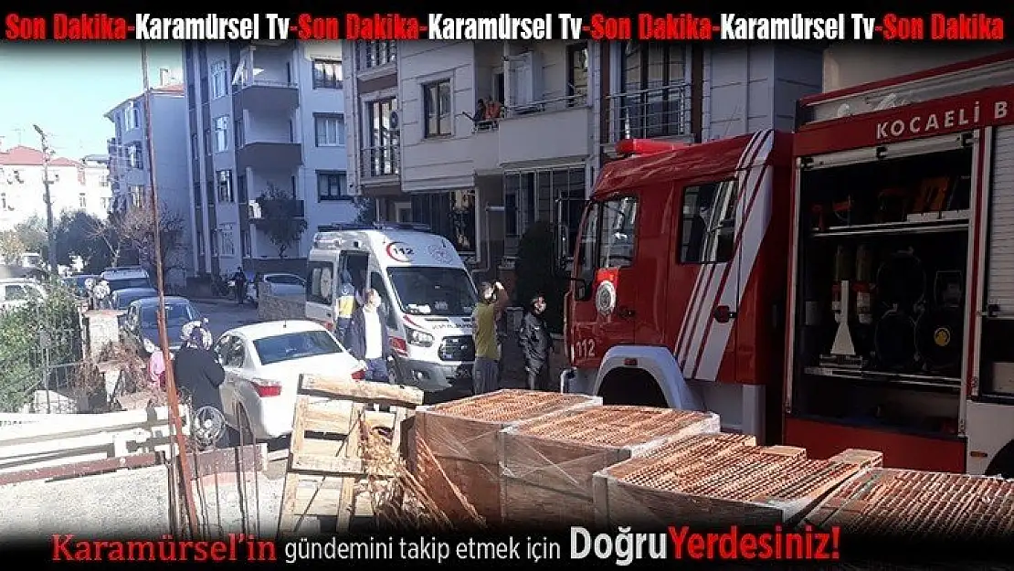 Ev yangını mahallede panik yarattı