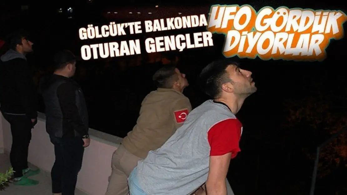 Gölcük'te balkonda oturan gençler öyle bir şey gördü ki!