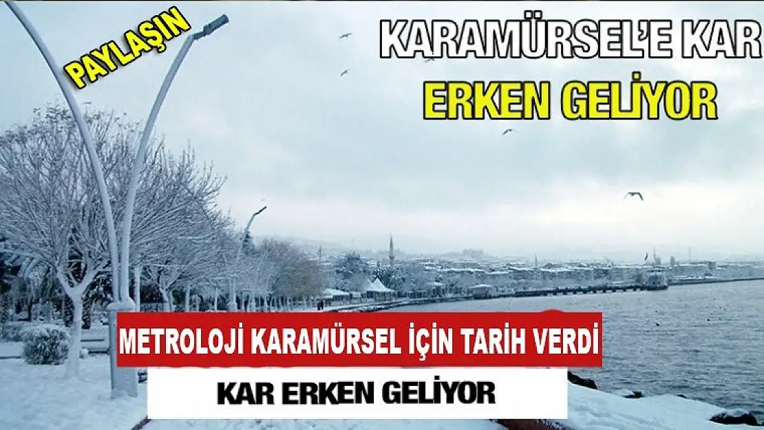 Meteoroloji Karamürsel için tarih verdi! Kar geliyor.