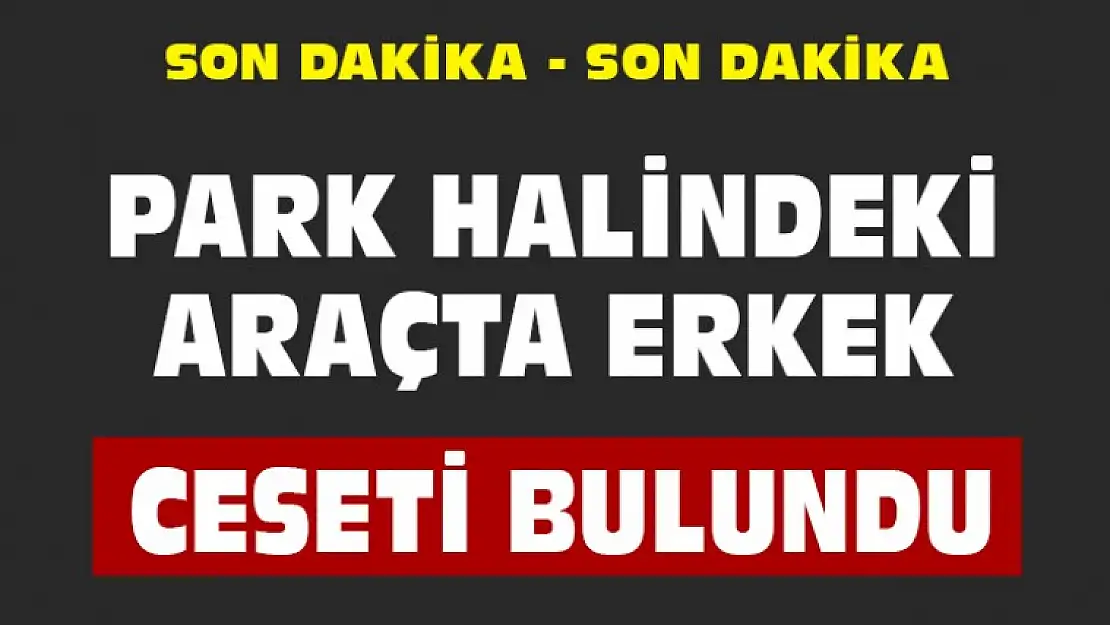 Park Halindeki Araçta Ceset Bulundu