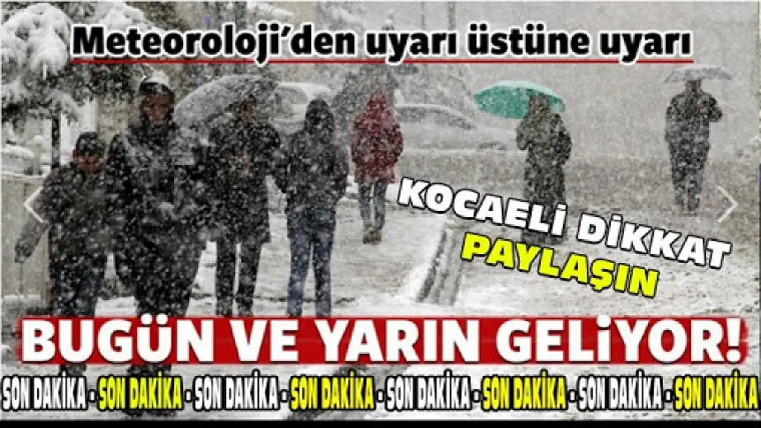 Karamürsel'e Kar geliyor