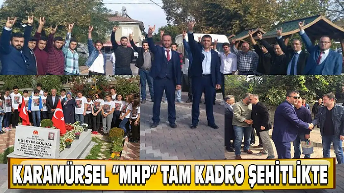 Karamürsel MHP Tam kadro şehitlikte buluştu