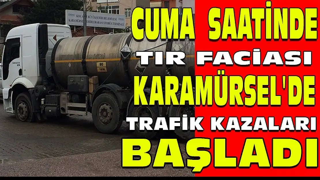 Karamürsel'de yağmurla birlikte yine kazalar başladı