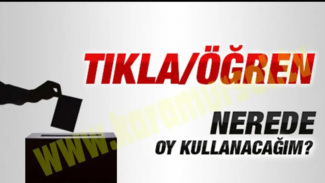 Nerede Oy Kullanacağım? YSK Seçmen Sorgulama Sistemi