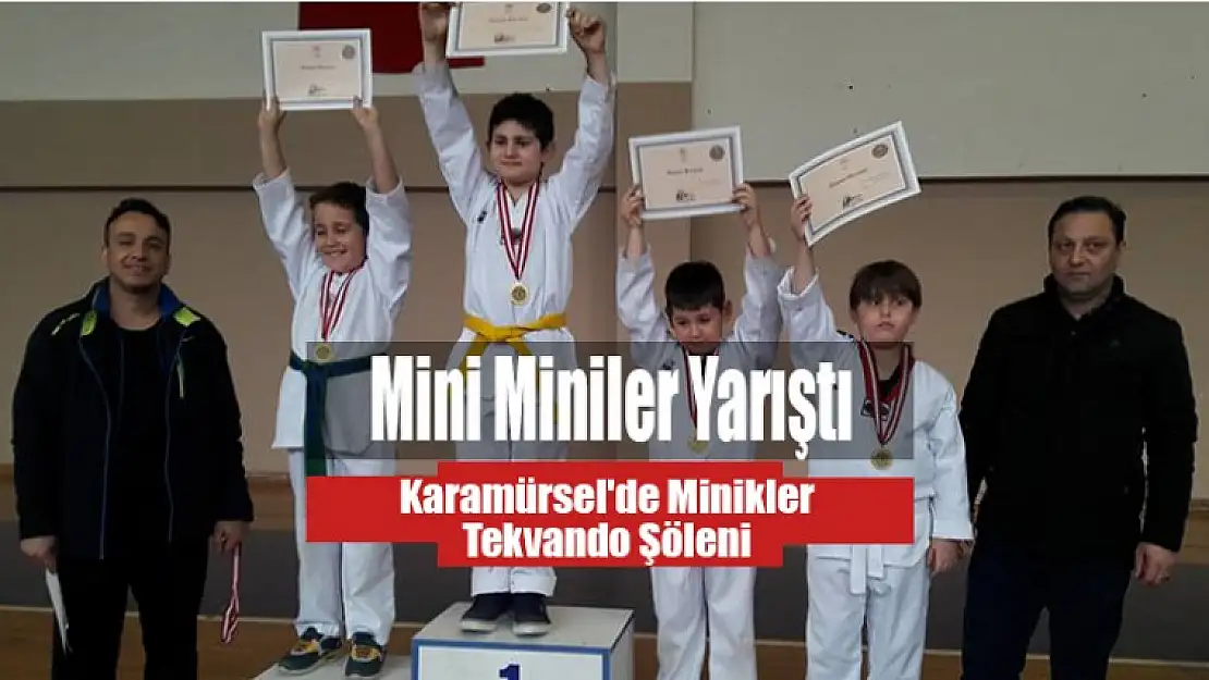 Karamürsel'de Minikler Tekvando Şöleni