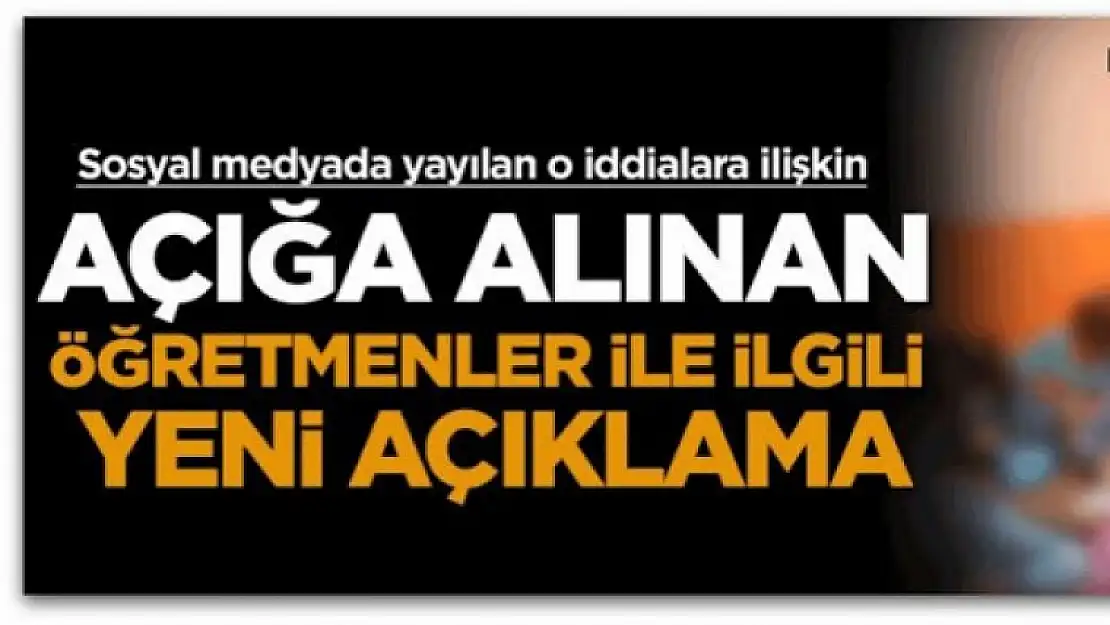 Açığa alınan öğretmenler dikkat...!