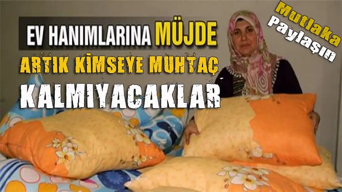 Ev hanımlarına Devletten müjde