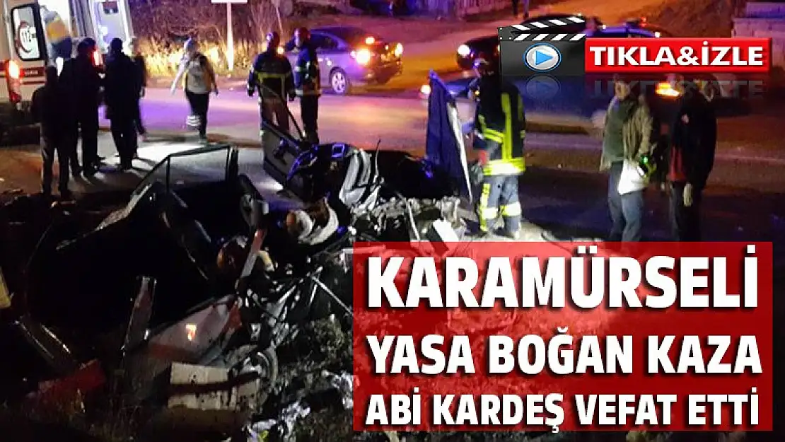 Kandırada korkunç kaza 2 kişi öldü 3 kişi yaralı