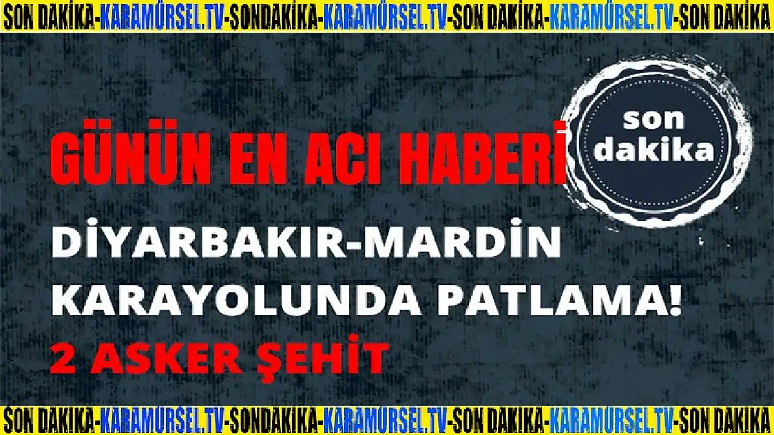 Son dakika... Mayın taramasında patlama: İki asker şehit