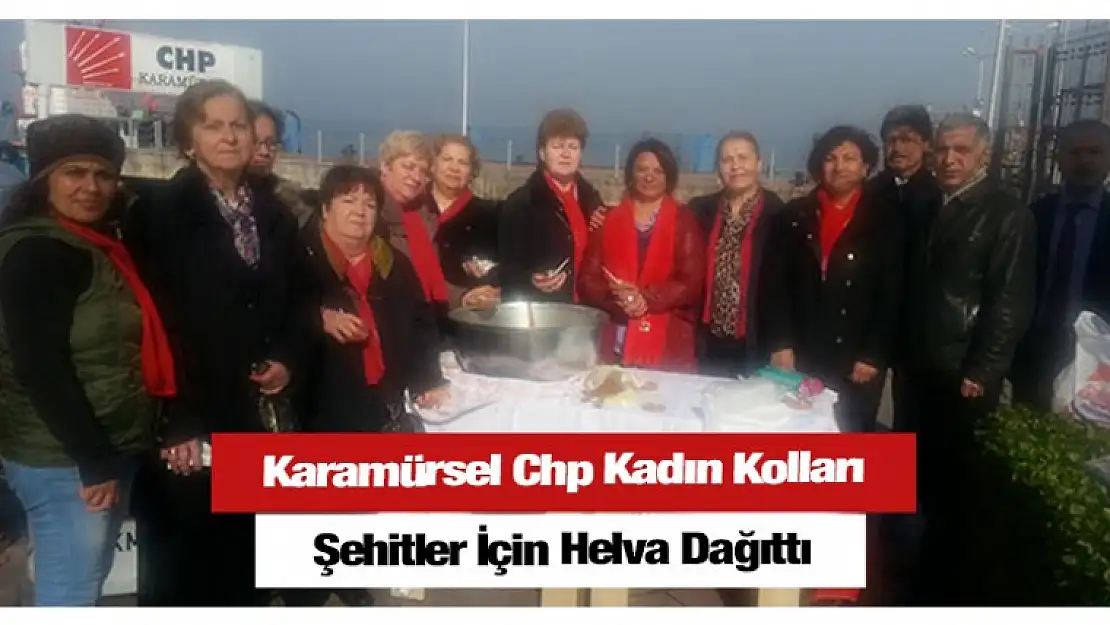 Karamürsel Chp Kadın Kolları Helva Dağıttı