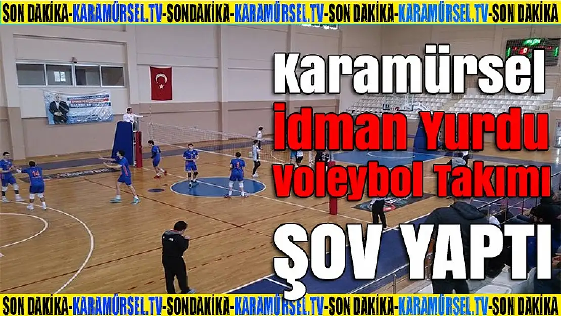 Karamürsel İdmanyurdu Erkek Voleybol takımı şov yaptı