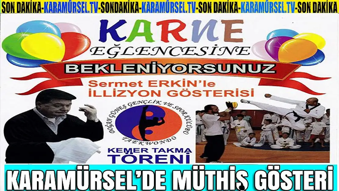 Doğan Güneş, Taekwon-do okulun'dan karne eğlencesi