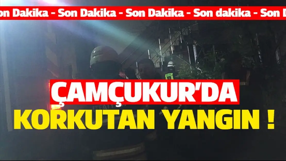 Çamçukur'da bir evde yangın çıktı