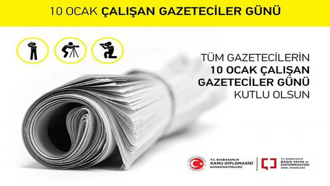 Tüm meslektaşlarımızın  10 Ocak Çalışan Gazeteciler Günü kutlu olsun