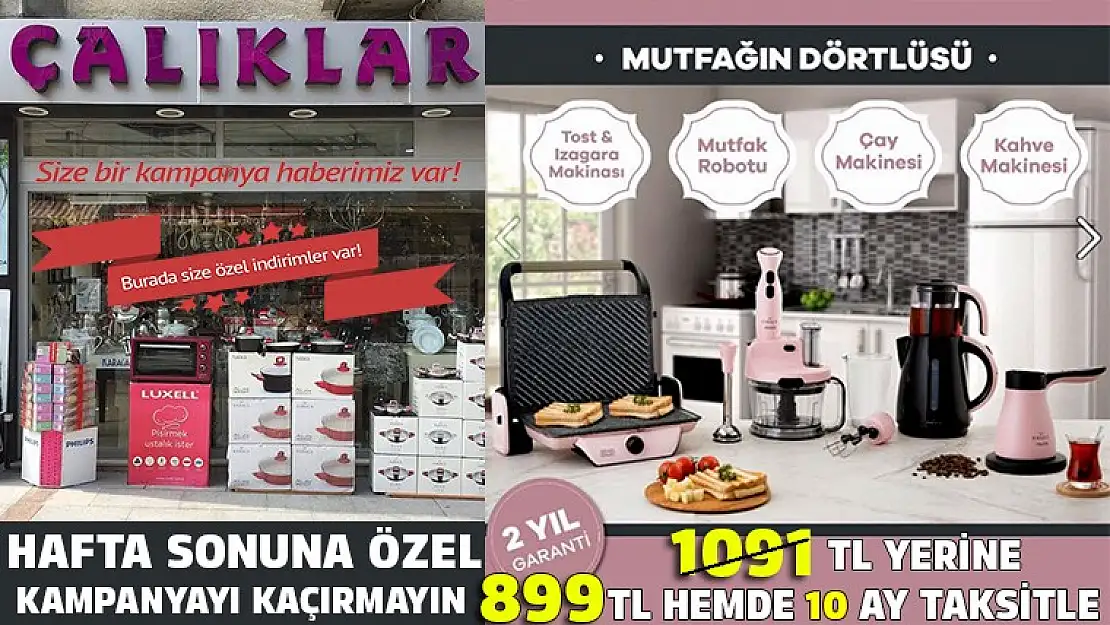 Çalıklar Tekstil'de hafta sonuna özel kampanya