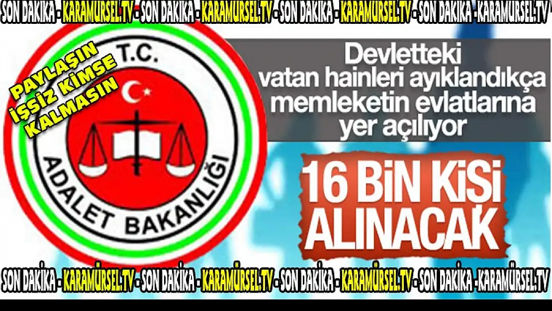 Bozdağ: 16 bin yeni memur alacağız