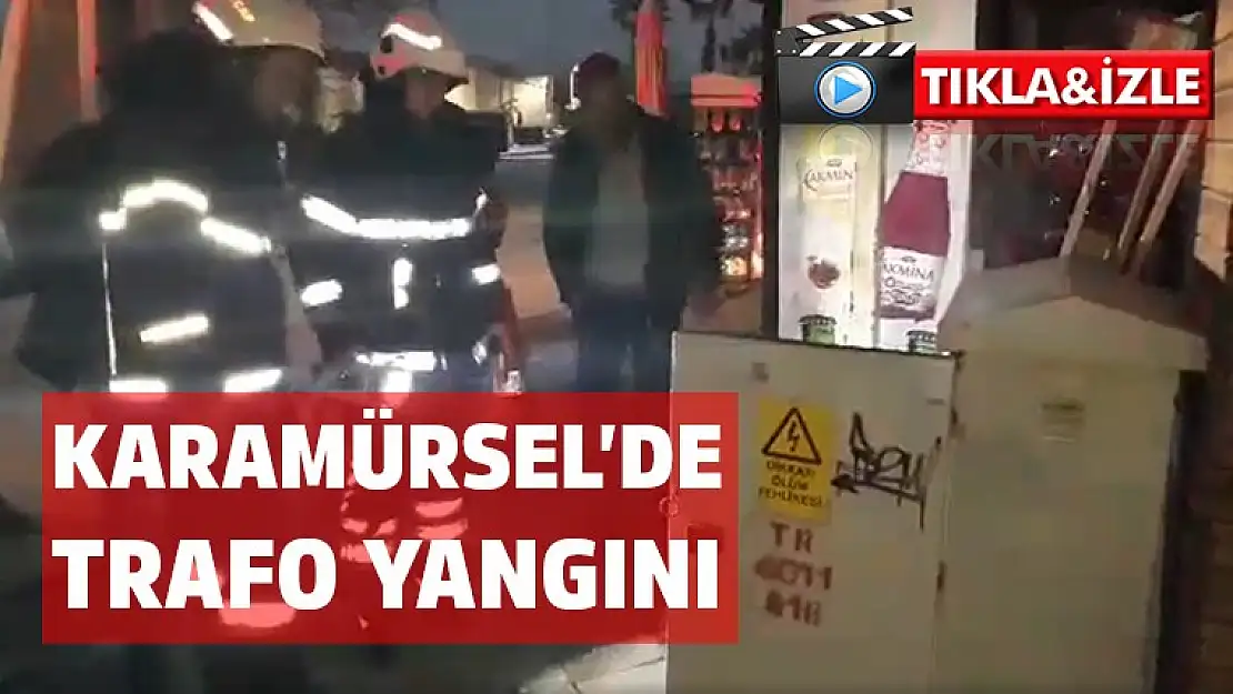 Karamürsel'de trafo yangını